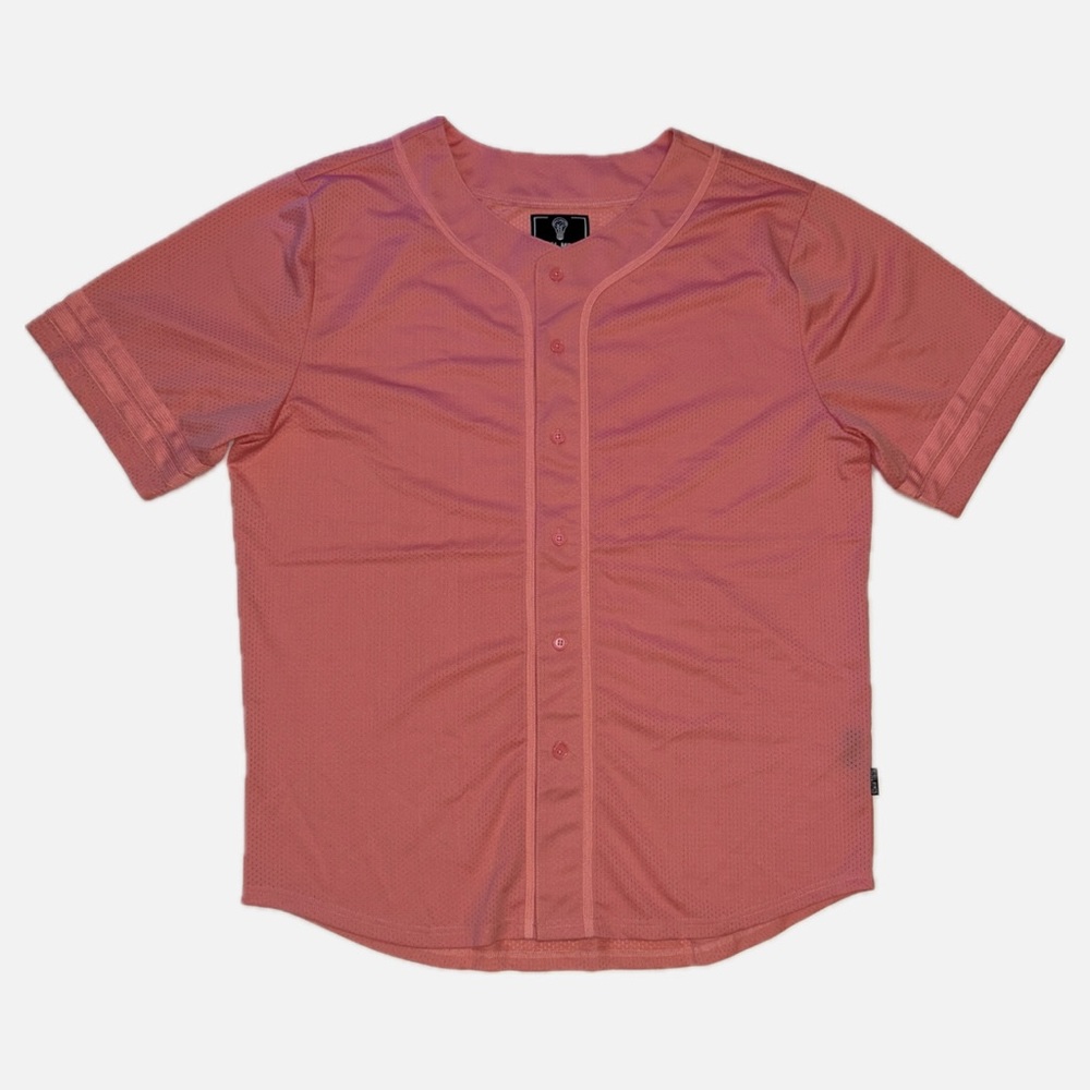 Rebel Minds Dusty Pink Mesh Baseball Jersey Shirt 5XL NWT